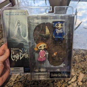 McFarlane Corpse Bride figures - skeleton Boy n girl